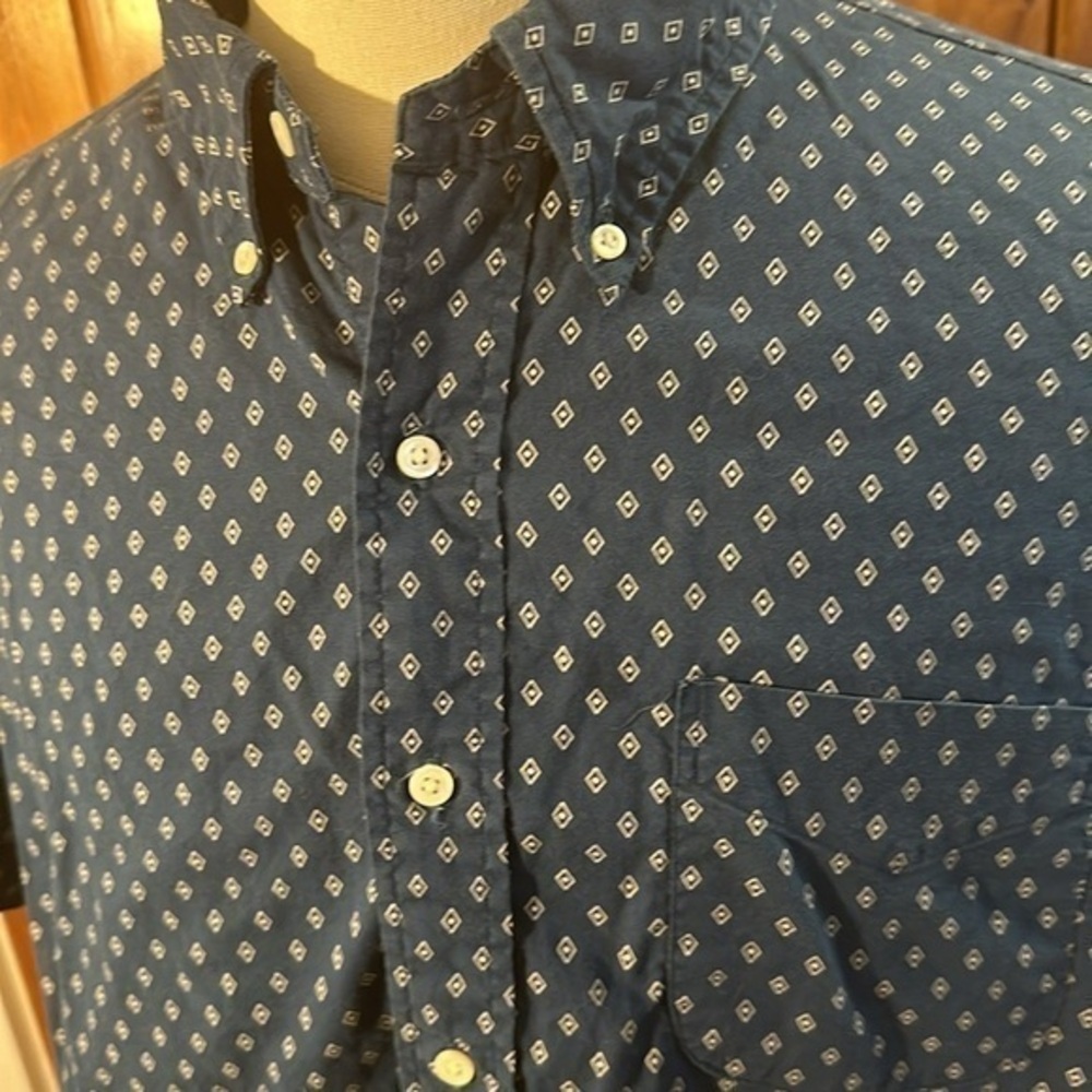 Polo Ralph Lauren blue short sleeve button-down shirt, size XL